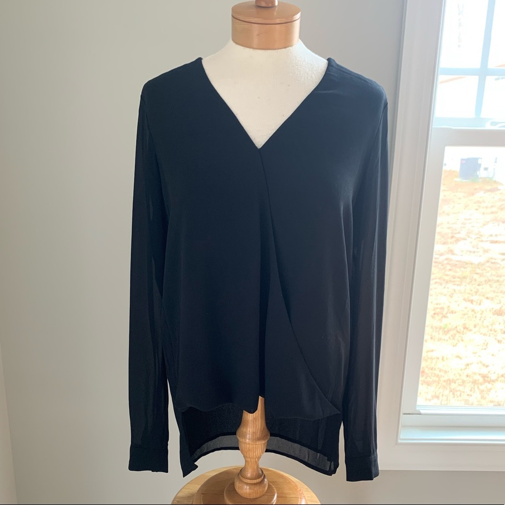 Michael Kors crossover front blouse